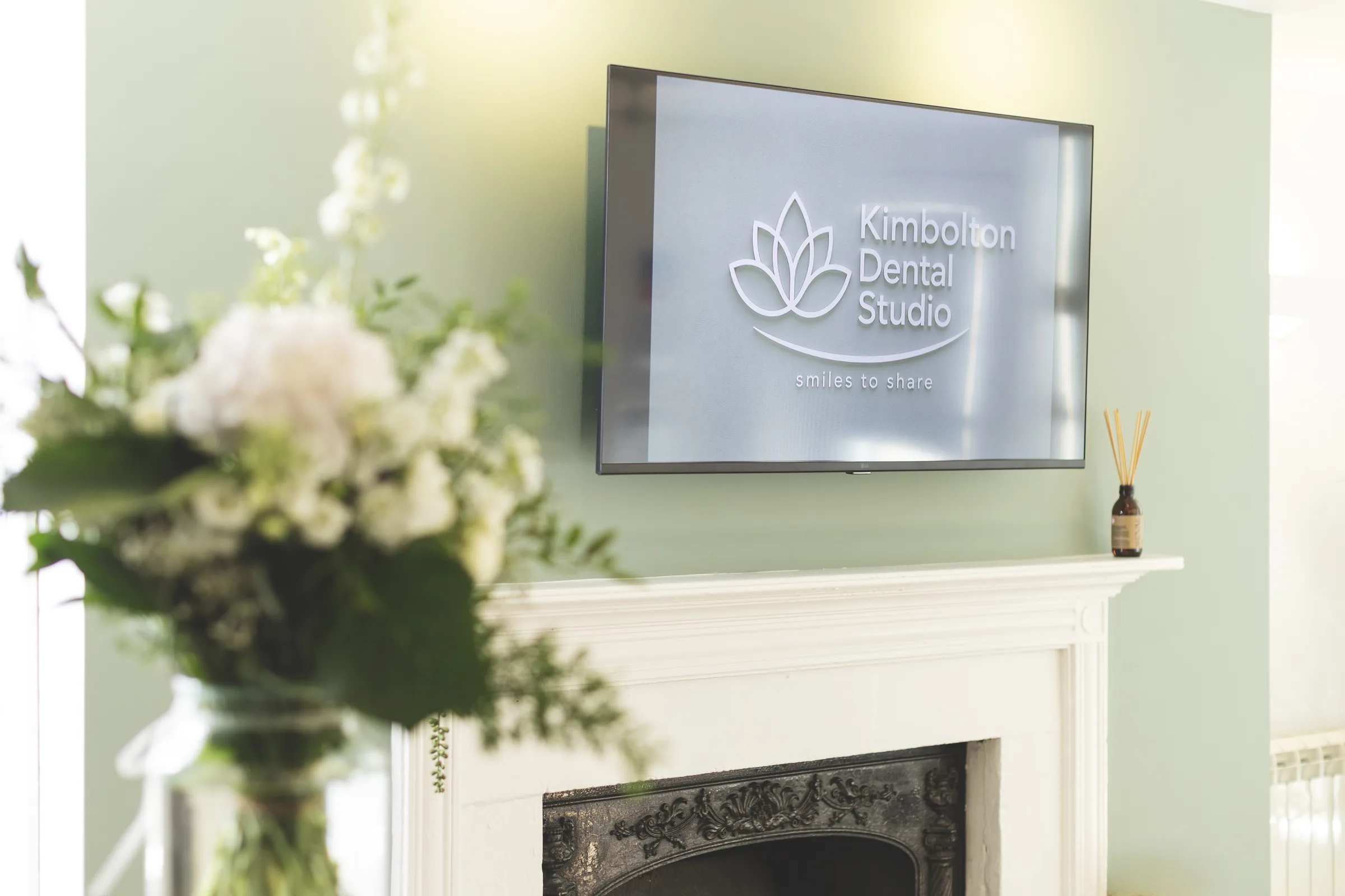 The reception area at Kimbolton Dental Studio